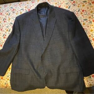 Blue Plaid Type Ralph Lauren Sport Coat.  Size 54R